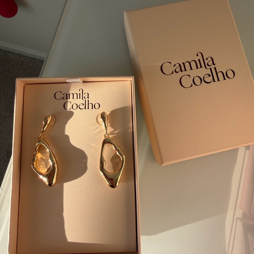 Camila Coelho Gold drop Earrings